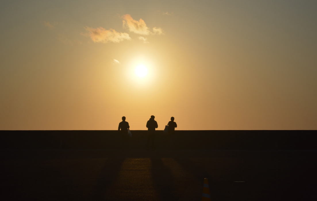 日本海の夕日