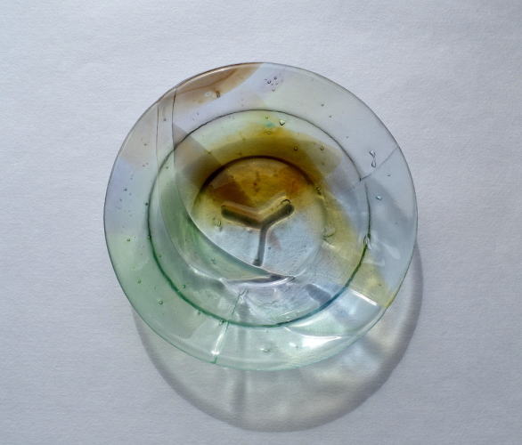 アンティークグラスのガラス皿