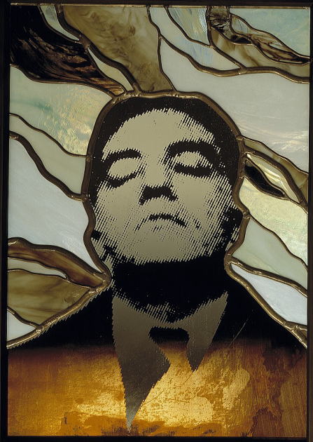ステンドグラス小口研治のスタイル　ポール・ヌージェの肖像