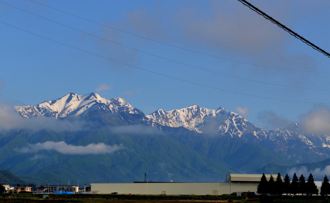 爺ヶ岳、鹿島槍ヶ岳、五竜岳