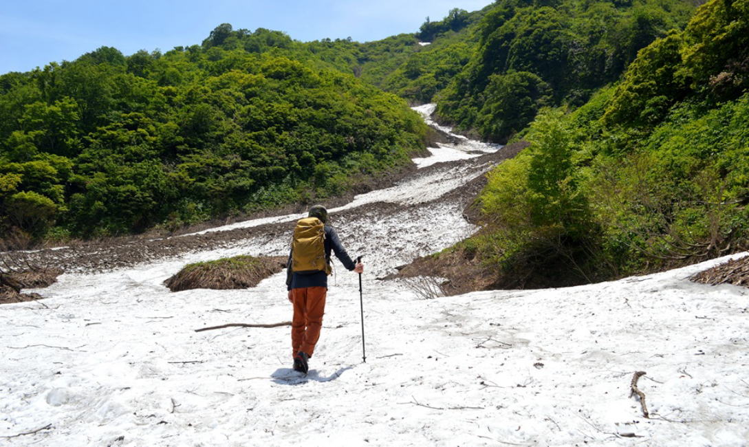 雪渓散策