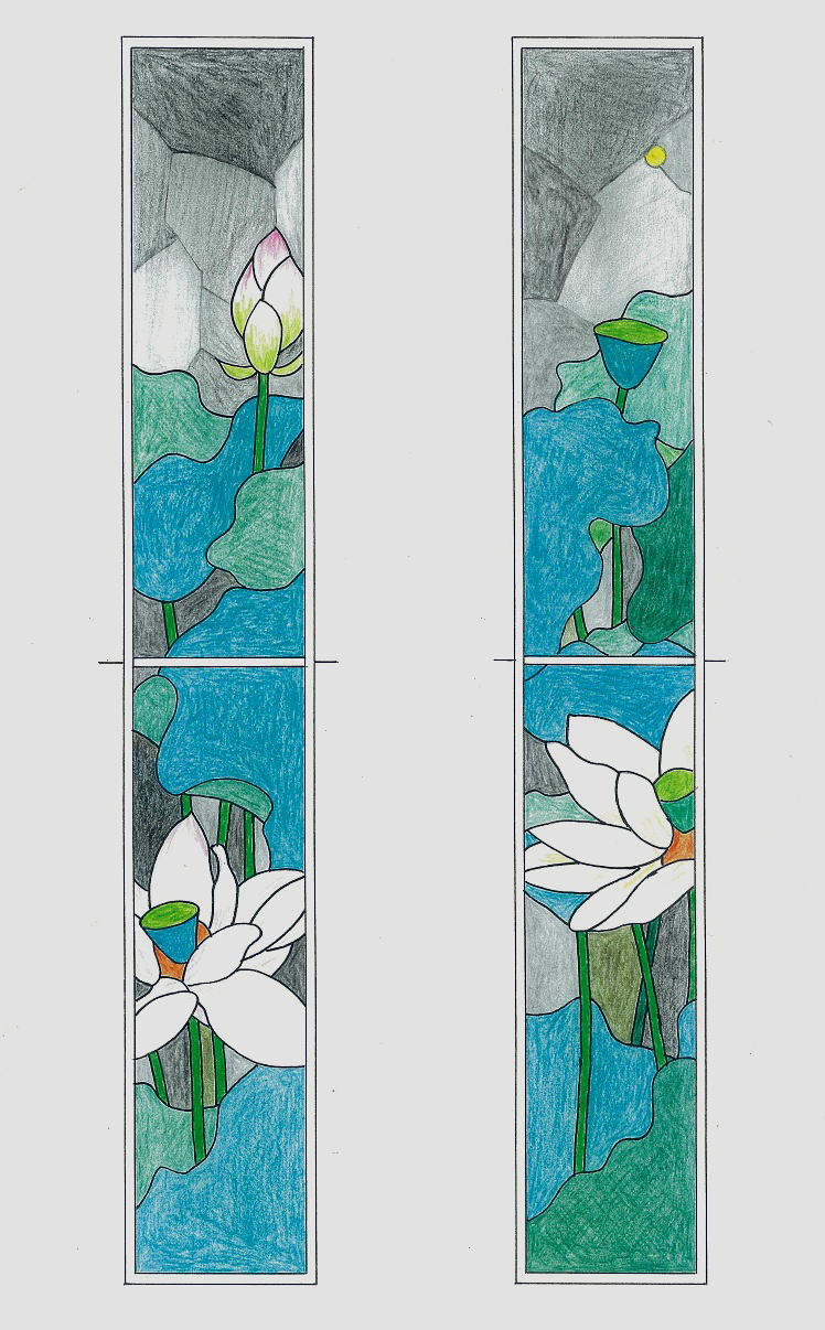 蓮花文の窓の原画