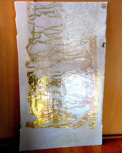 ブルズアイ金彩のガラス素材