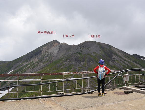 摩利支天岳より剣ヶ峰