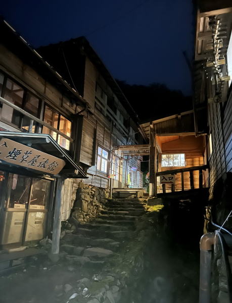 煙草屋旅館の夜景