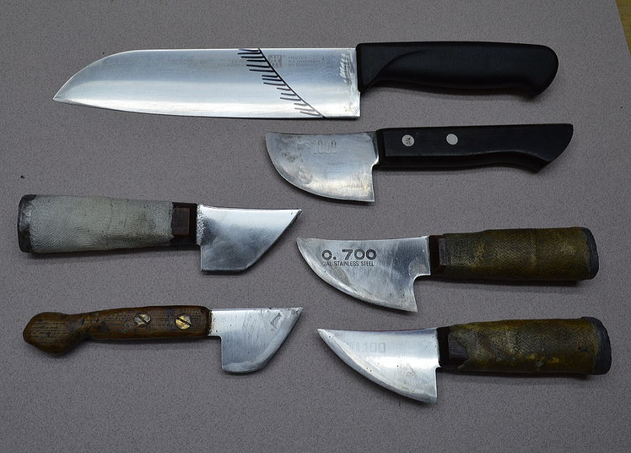 ステンドグラスナイフの色々