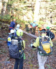 島々明神登山道整備